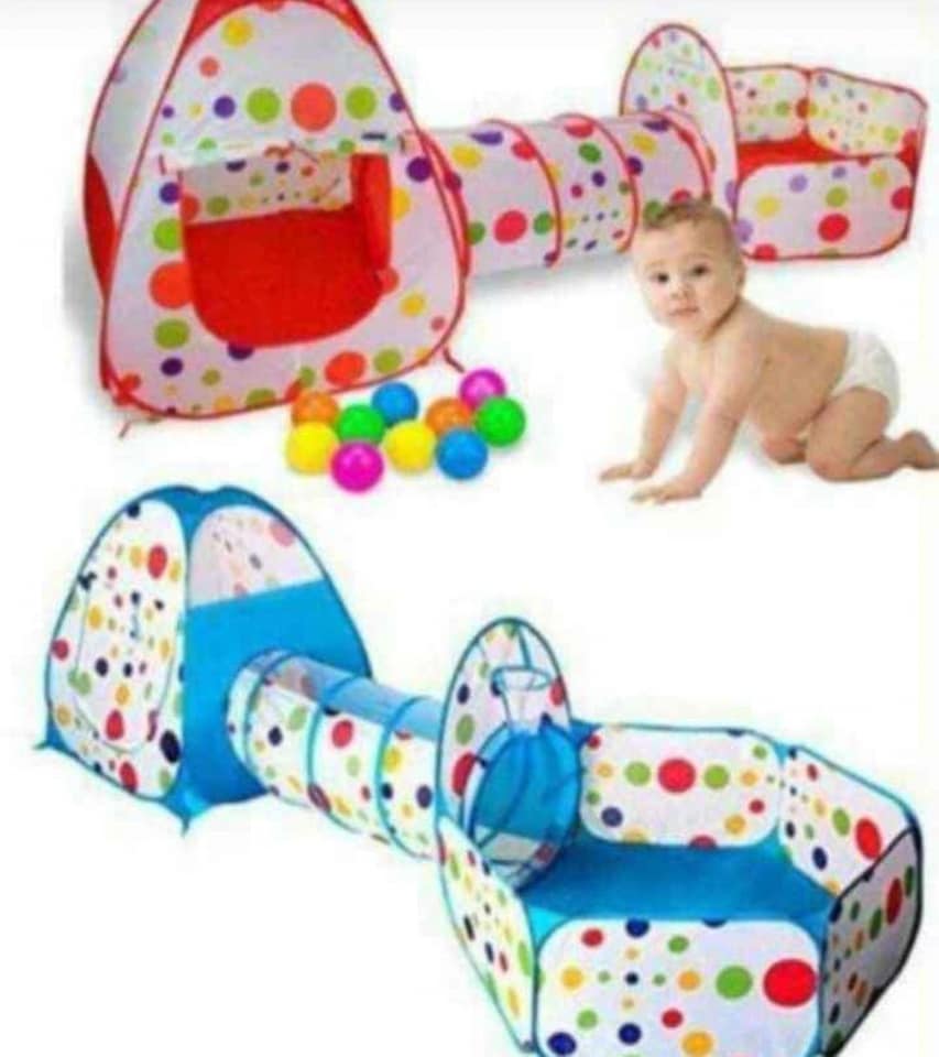 Casa Castillo con Túnel 3 en 1 para Niños – Carpa Laberinto