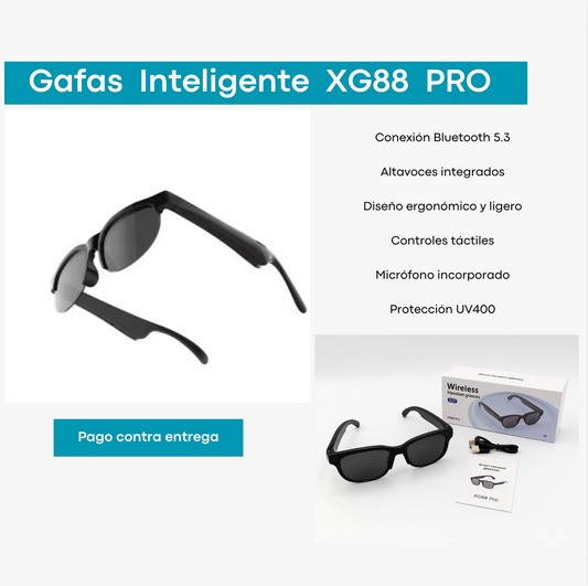 Gafas Inteligentes XG88 Pro | Bluetooth 5.3 | Audio Integrado