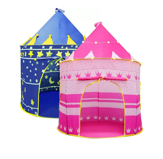 Castillo plegable portátil para niños y niñas.